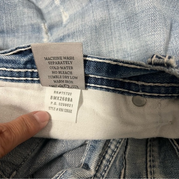 BKE Denim Men’s Derek Light Wash Bootcut Denim Jeans 34S 100% Cotton Everyday - Picture 10 of 11